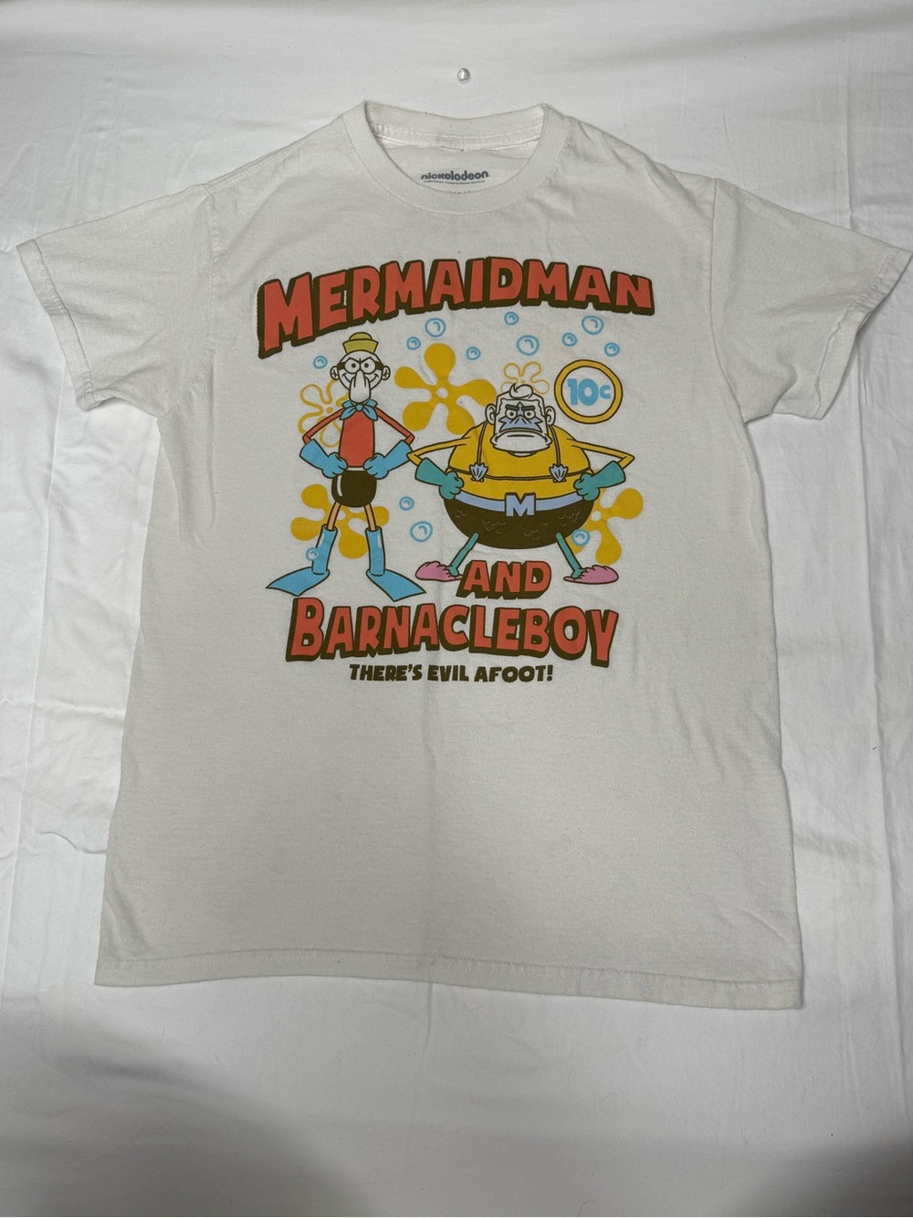 Nickelodeon Mermaid Man Barnacle Boy SpongeBob T Shirt Small